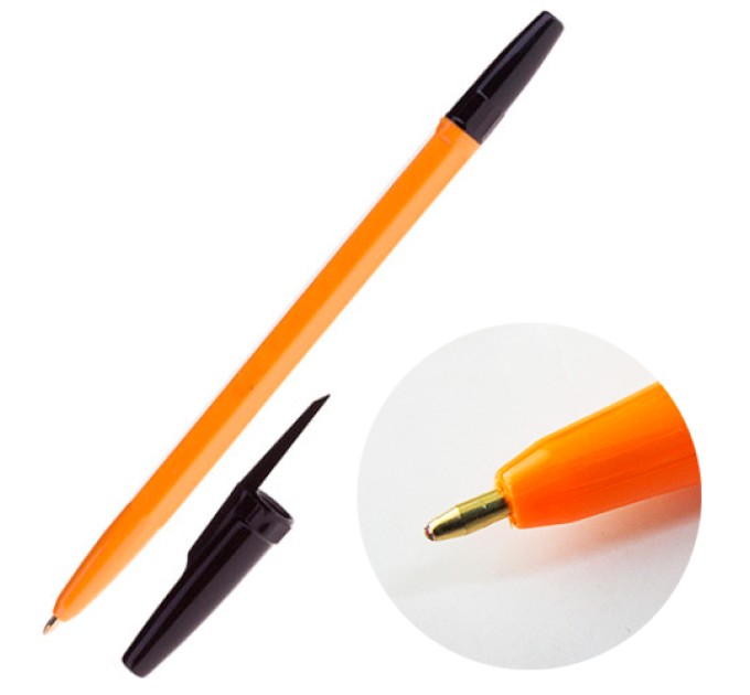 Ручка шариковая, черный стержень HR51-BL