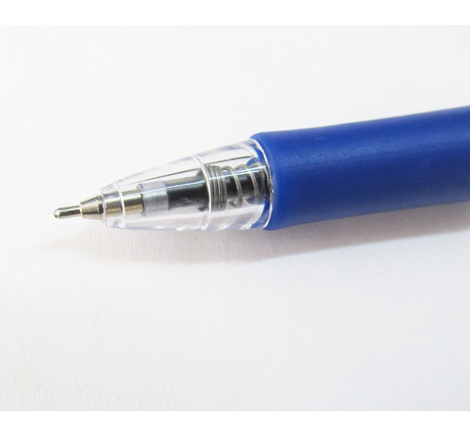 Ручка шариковая автоматическая, синий стержень, GRIPWELL 735