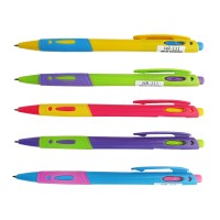 Ручка шариковая автоматическая, синий стержень HR-111