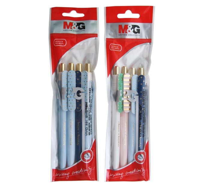 Набор ручек 4 шт., «SIMPLE ME» АВР20174/4