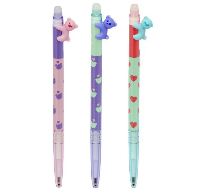 Ручка гелевая автоматическая, синий стержень, Пиши-Стирай, «ADORABLE PET» AKPH9572