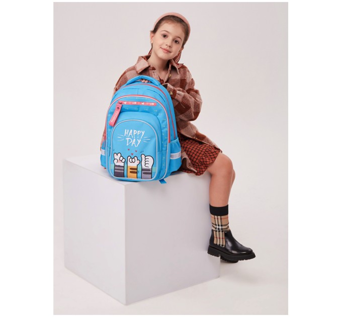 Рюкзак детский Ergo «Cats paw» 2 отделения, 4 кармана, ортопедическая ЭВА спинка RU06804