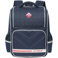 Ранец ученический ACTION темно-синий, ортопедическая спинка