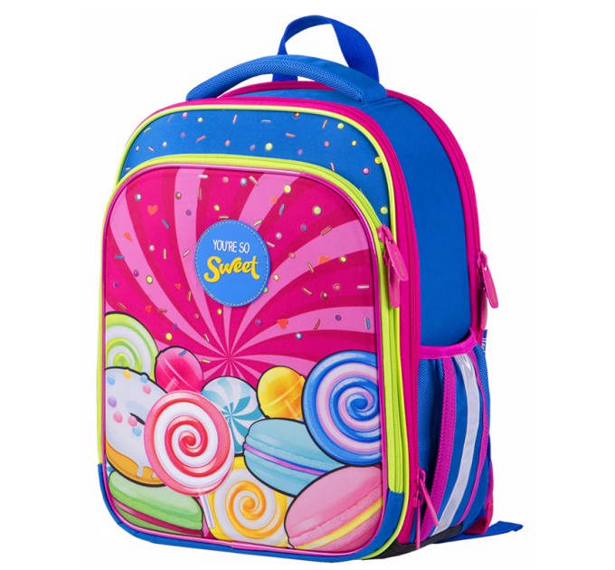 Ранец школьный Expert Plus «Sweets», 3 отделения, 2 кармана, ортопедическая спинка RU05142