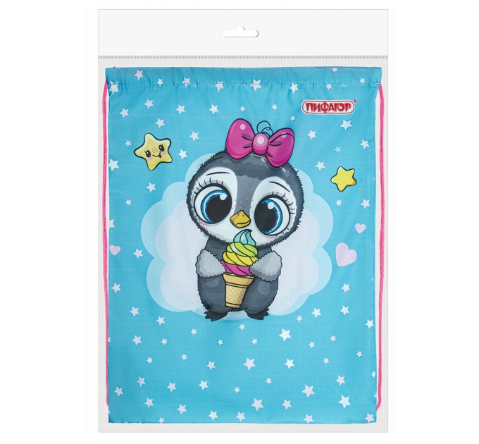 Мешок для обуви, 1 отделение, 40х32 см, «Smart penguin» 271602