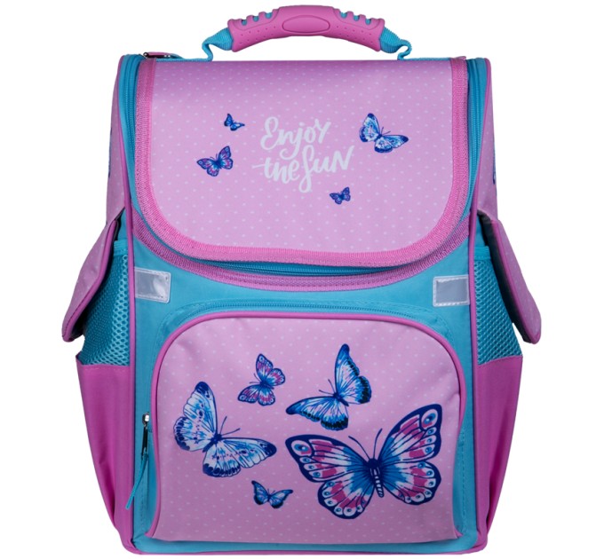 Ранец школьный Junior «Spring», 1 отделение, 3 кармана, ортопедическая спинка Uni_17664