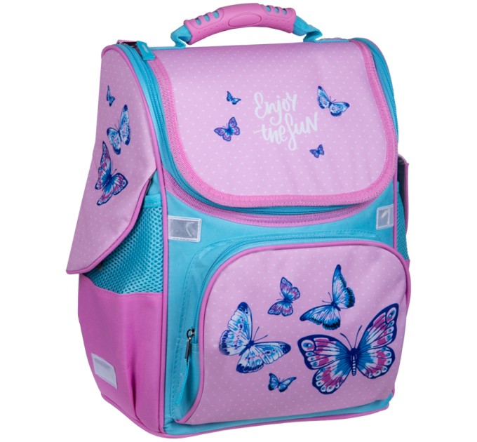 Ранец школьный Junior «Spring», 1 отделение, 3 кармана, ортопедическая спинка Uni_17664