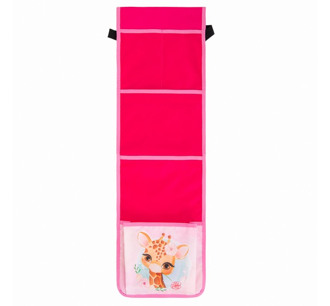 Кармашки-органайзер в шкафчик для детского сада, 5 карманов, 21х68 см, «Giraffe» 270409