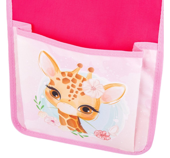 Кармашки-органайзер в шкафчик для детского сада, 5 карманов, 21х68 см, «Giraffe» 270409
