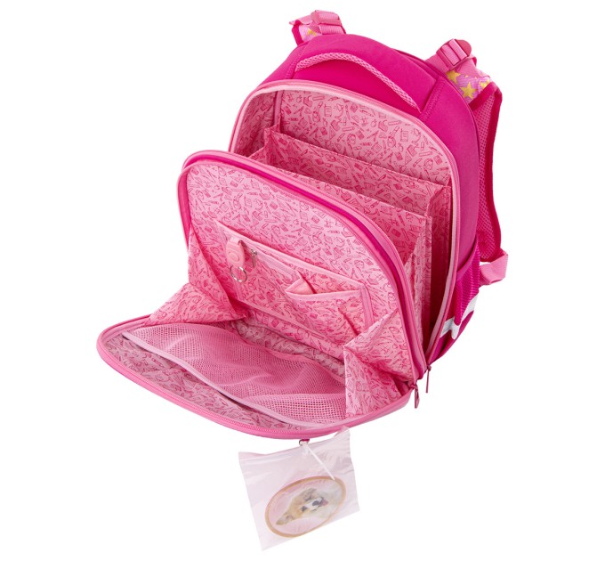 Ранец ученический «Happy kitten», 2 отделения, 2 кармана, анатом. спинка 229896