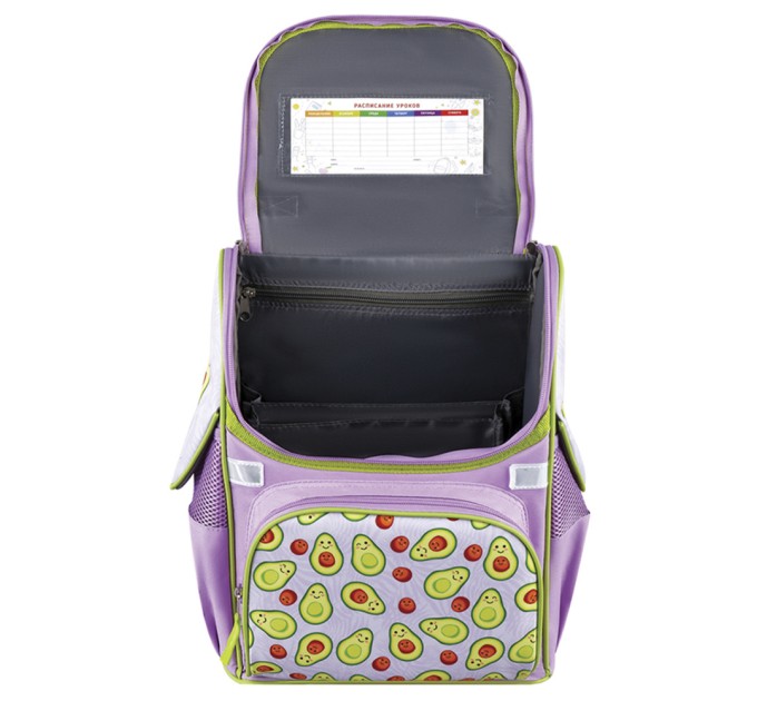 Ранец школьный Junior «Avocado», 1 отделение, 3 кармана, анатомическая спинка Uni_17703