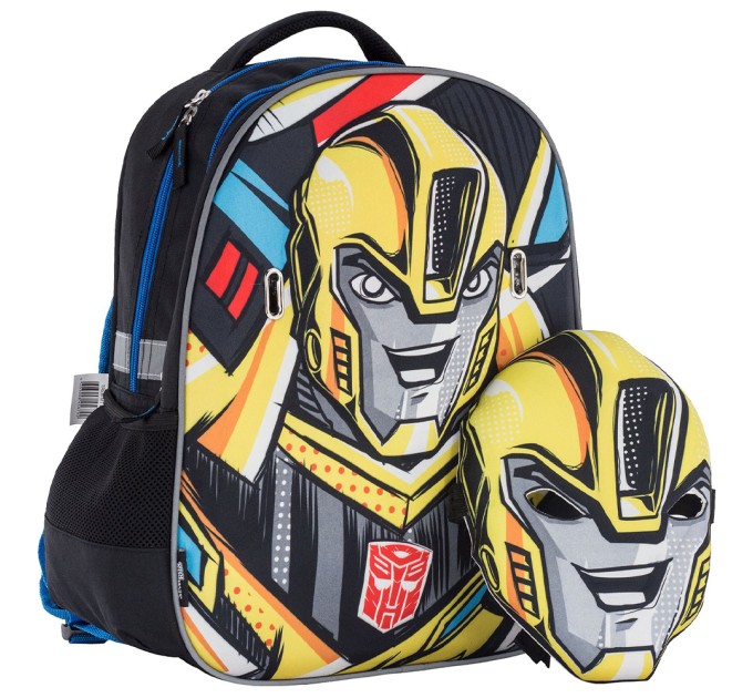 Рюкзак школьный, со съемной 3D маской, EVA фронтальная панель, «Трансформеры» TREB-MT1-157