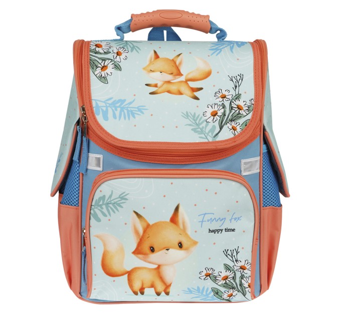 Ранец школьный Junior «Foxy», 1 отделение, 3 кармана, анатомическая спинка Uni_17768