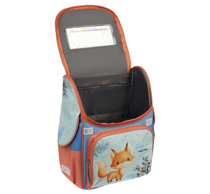 Ранец школьный Junior «Foxy», 1 отделение, 3 кармана, анатомическая спинка Uni_17768