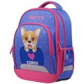 Ранец школьный облегченный Flash «Pretty corgi», 2 отделения, 3 кармана, анатом. спинка RU06404