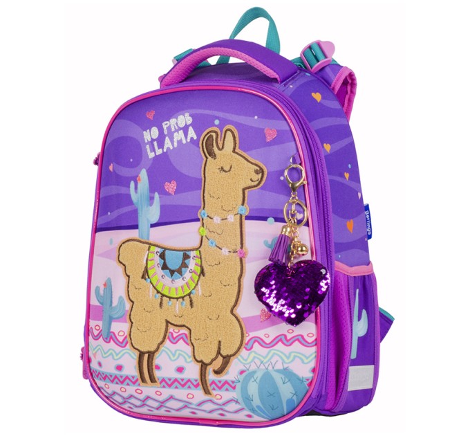 Ранец школьный Expert «Lama», 2 отделения, 2 кармана, ортопедическая спинка RU05123