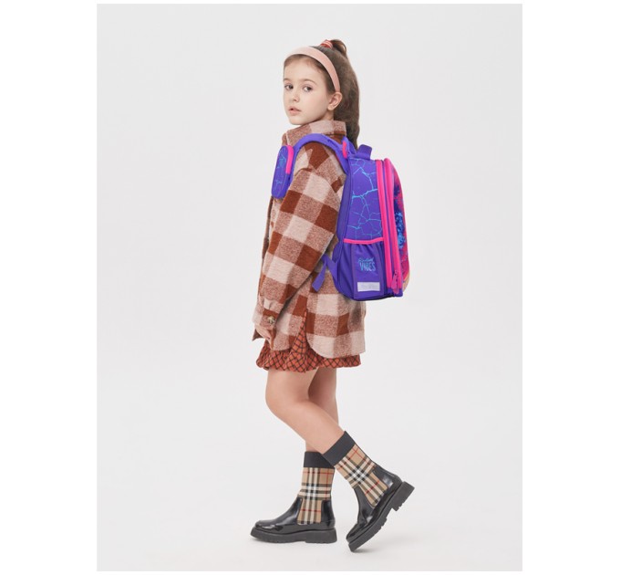 Ранец школьный Expert «Radiant Vibes», 2 отделения, 2 кармана, ортопедическая спинка RU06109