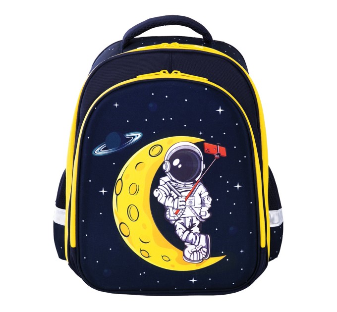 Ранец школьный «Spaceman», светящийся, 2 отделения, 2 кармана, анатомическая спинка 271384