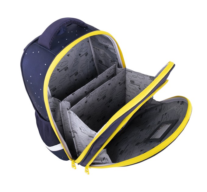 Ранец школьный «Spaceman», светящийся, 2 отделения, 2 кармана, анатомическая спинка 271384