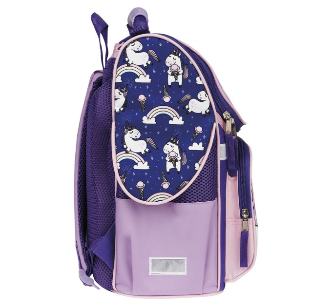 Ранец школьный Junior «Unicorns», 1 отделение, 3 кармана, анатомическая спинка Uni_17765