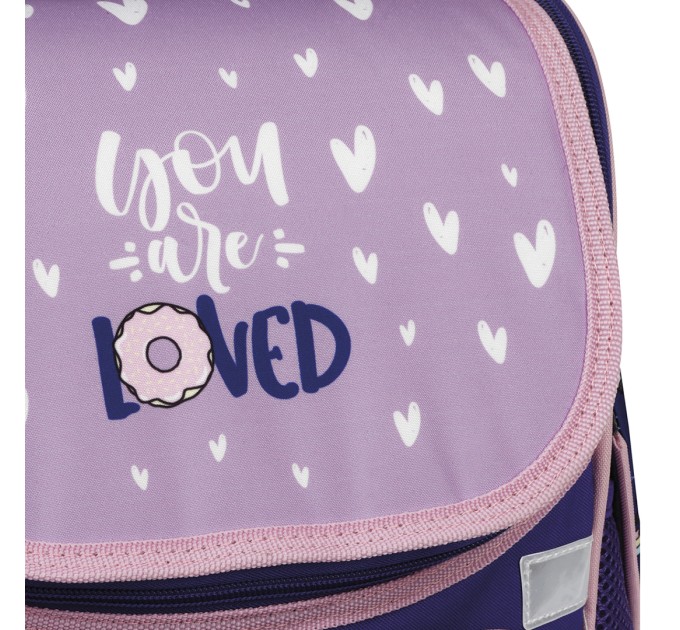 Ранец школьный Junior «Unicorns», 1 отделение, 3 кармана, анатомическая спинка Uni_17765