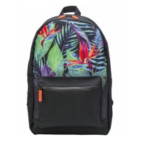 Рюкзак с принтом, «Цветные листья на черном» АВ11150