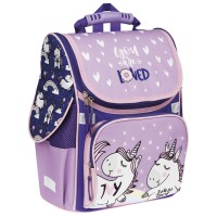 Ранец школьный Junior «Unicorns», 1 отделение, 3 кармана, анатомическая спинка Uni_17765