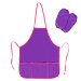 Фартук с нарукавниками, 440х550, фиолетовый 228358