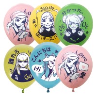 Шар воздушный «Девчонки Аниме», ассорти М10/30см Шар воздушный «Девчонки Аниме», ассорти М10/30см