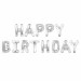 Шары воздушные НАБОР «Happy Birthday», 52 шара, серебро/золото/черный 591898