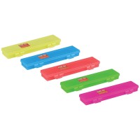 Пенал-футляр для кистей, 350х90х35 мм, пластик, ассорти 10122046