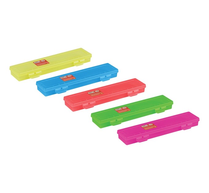 Пенал-футляр для кистей, 350х90х35 мм, пластик, ассорти 10122046