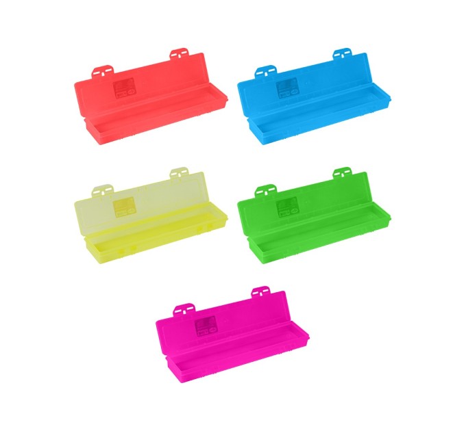 Пенал-футляр для кистей, 350х90х35 мм, пластик, ассорти 10122046