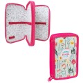 Пенал школьный, 2 отделения, «Flowers» 30п25-2_ПК11_25449