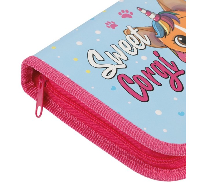 Пенал школьный, 1 отделение, «Sweet, corgi», ламинированный картон ПК1_42333