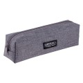 Пенал Deli, на молнии, серый 66683