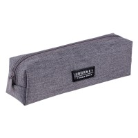 Пенал Deli, на молнии, серый 66683