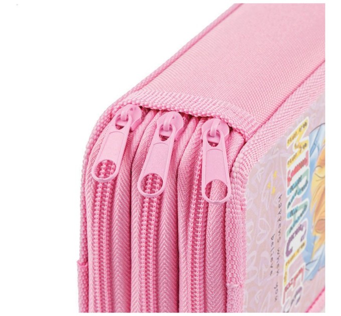 Пенал школьный, 3 отделения, «Cool girl», ламинированный картон ПК3_29136