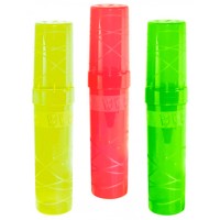 Пенал-тубус пластиковый, ассорти, «CREATIVE» 35пн