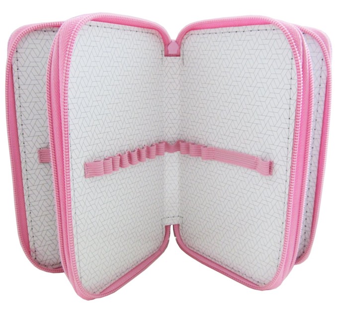 Пенал школьный, 3 отделения, «Милый кролик», ламинированный картон ПК3_29130