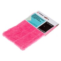 Насадка сменная для швабры из микрофибры, малиновая 44-432018 Насадка сменная для швабры из микрофибры, малиновая 44-432018