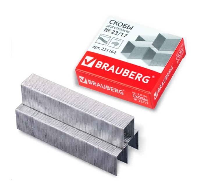 Скобы для степлера №23/17 1000 шт 221164