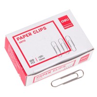 Скрепки 33 мм, 100 шт, никелированные 39712 Скрепки 33 мм, 100 шт, никелированные 39712