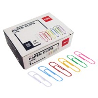 Скрепки 33 мм, 100 шт, цветные 39716 Скрепки 33 мм, 100 шт, цветные 39716