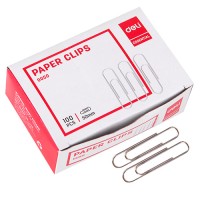 Скрепки 50 мм, 100 шт, никелированные 0050 Скрепки 50 мм, 100 шт, никелированные 0050