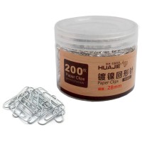 Скрепки 28 мм, 200 шт, серебро H8603 Скрепки 28 мм, 200 шт, серебро H8603