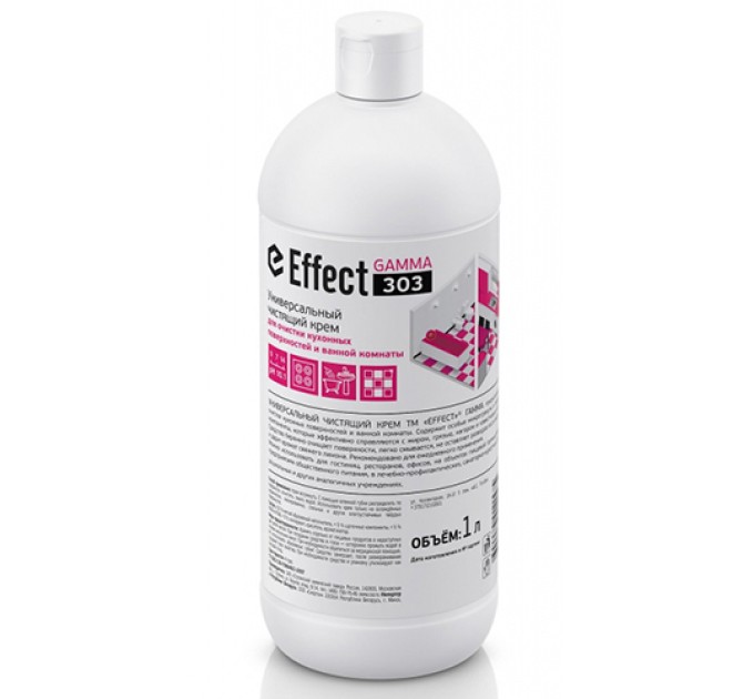 Средство чистящее универсальное для кухни и ванной, крем Effect Гамма, 1 л 13119