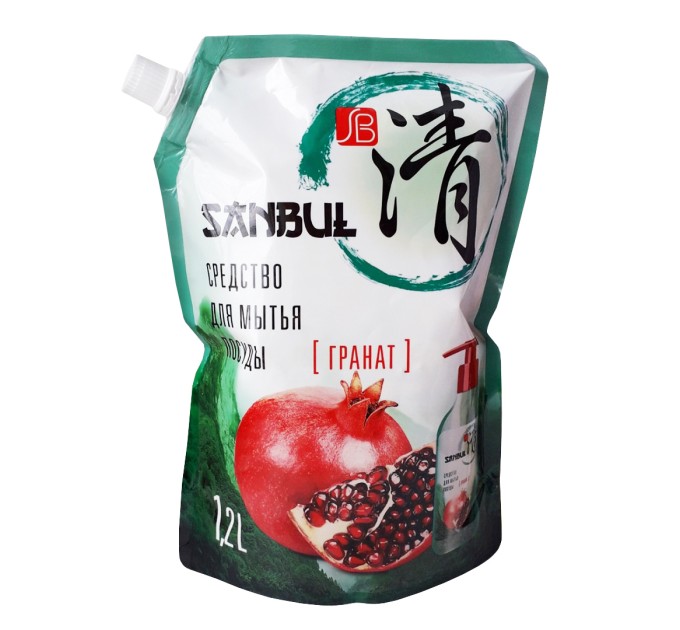 Средство для мытья посуды Sanbul «Гранат», 1200 мл, дой-пак