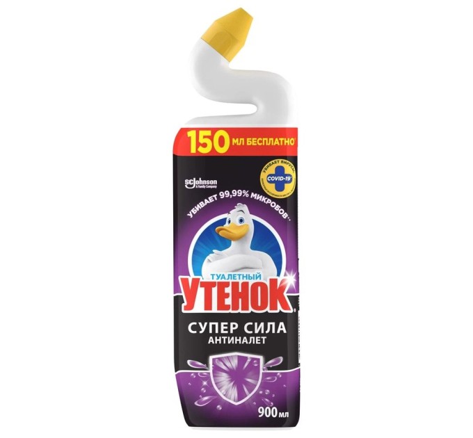 Средство по уходу за унитазом УТЕНОК «Суперсила. Антиналет», 900 мл