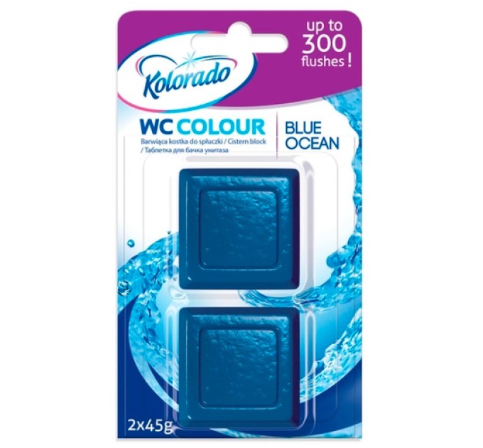 Таблетки для сливного бачка HAL Kolorado Colour, голубой, 2 шт